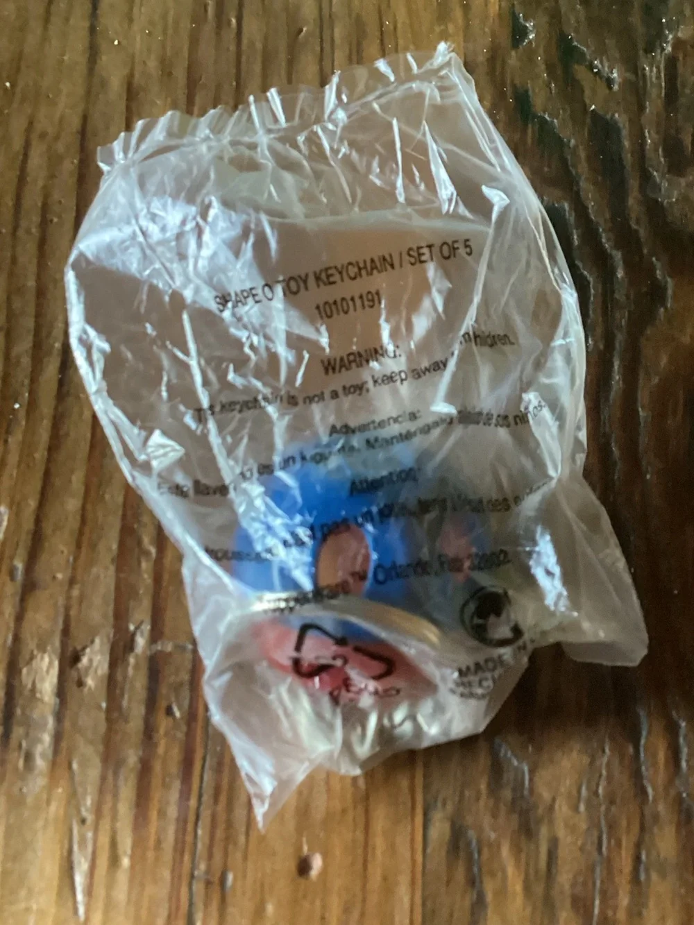 Tupperware Shape-O toy Keychain - just like the classic toy!